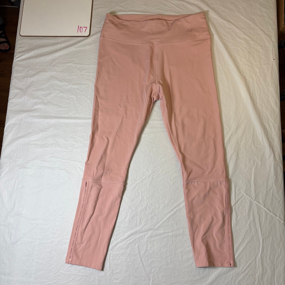 BSP Better Sports Performance Women's Pink Athletic Leggings Split Ankle Size 1X
